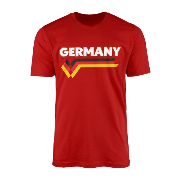 Almanya Retro II Tişört M - Kırmızı