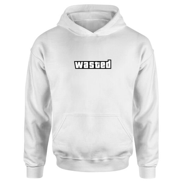 Wasted | GTA Hoodie XL - Beyaz
