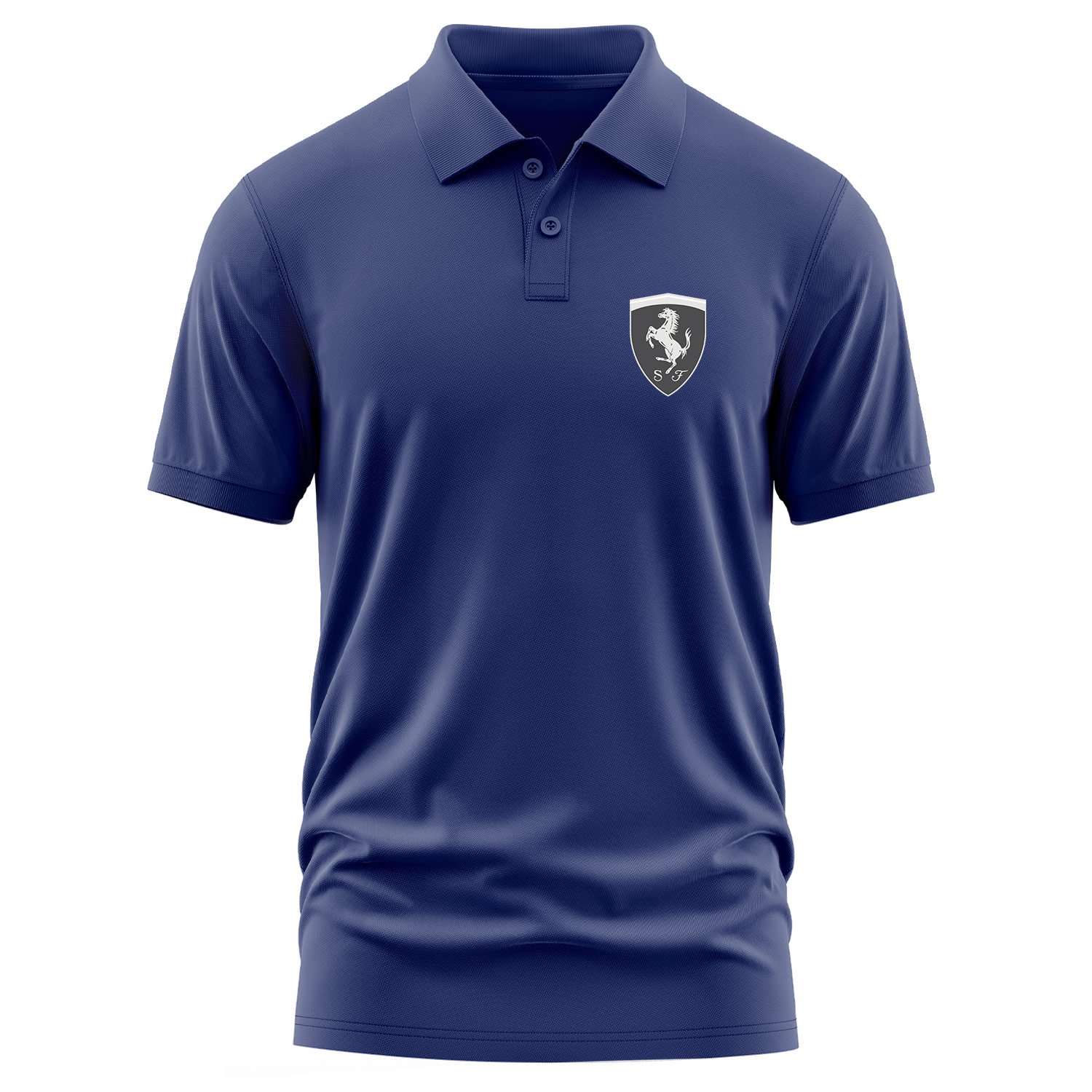 Scuderia Ferrari Muted Black Polo Tişört