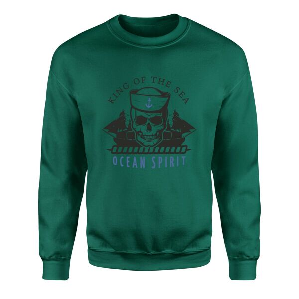 King of the Sea Denizci Sweatshirt M - Nefti Yeşili