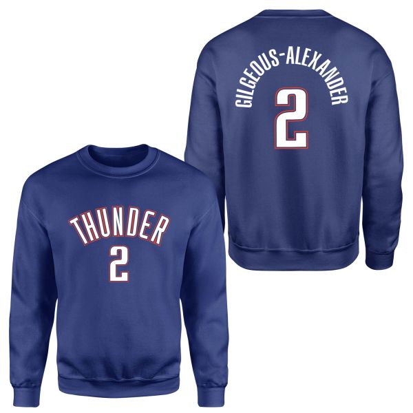 Shai Gilgeous-Alexander Oklahoma Forma Sweatshirt XL - İndigo Mavisi