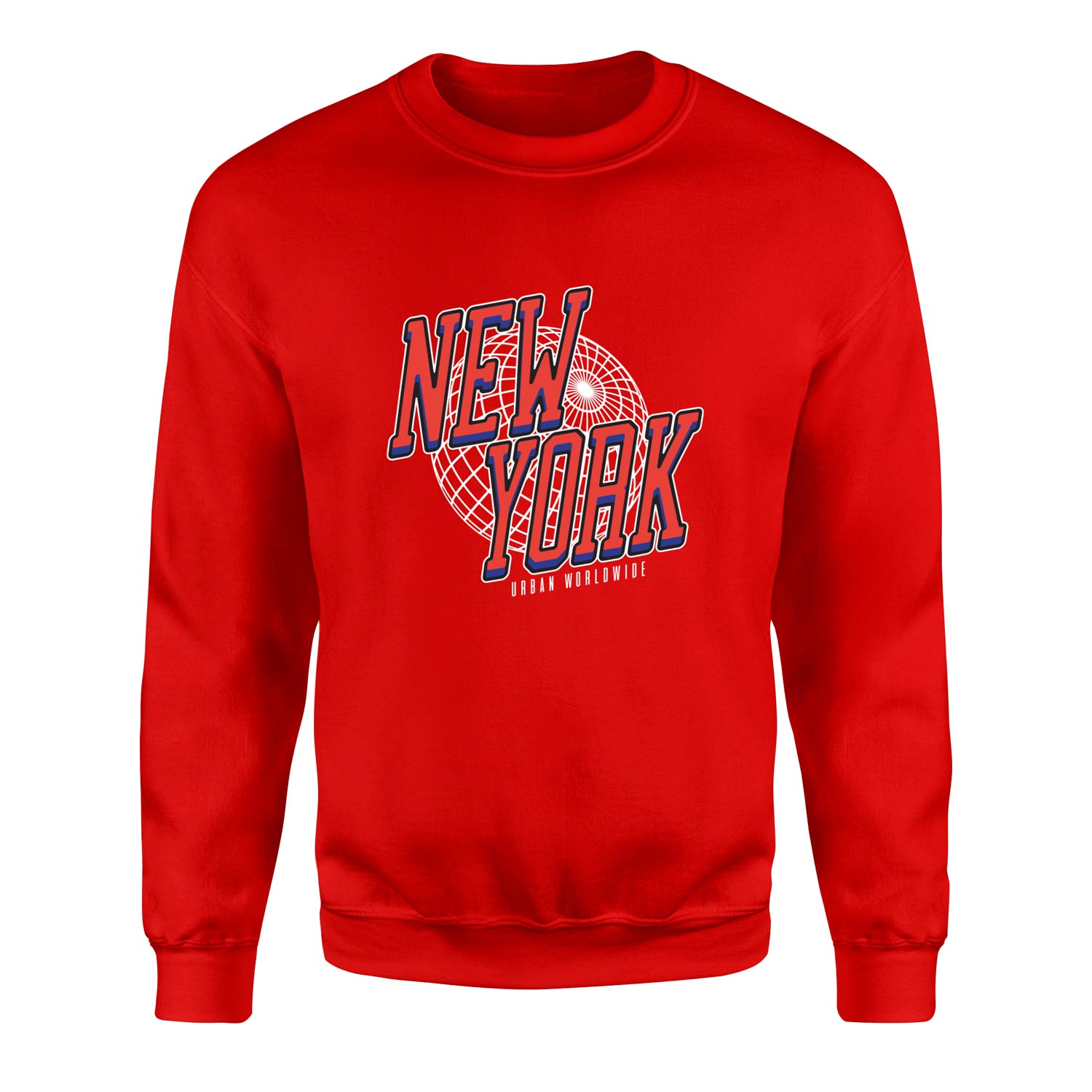 New York Sweatshirt XXL - Kırmızı
