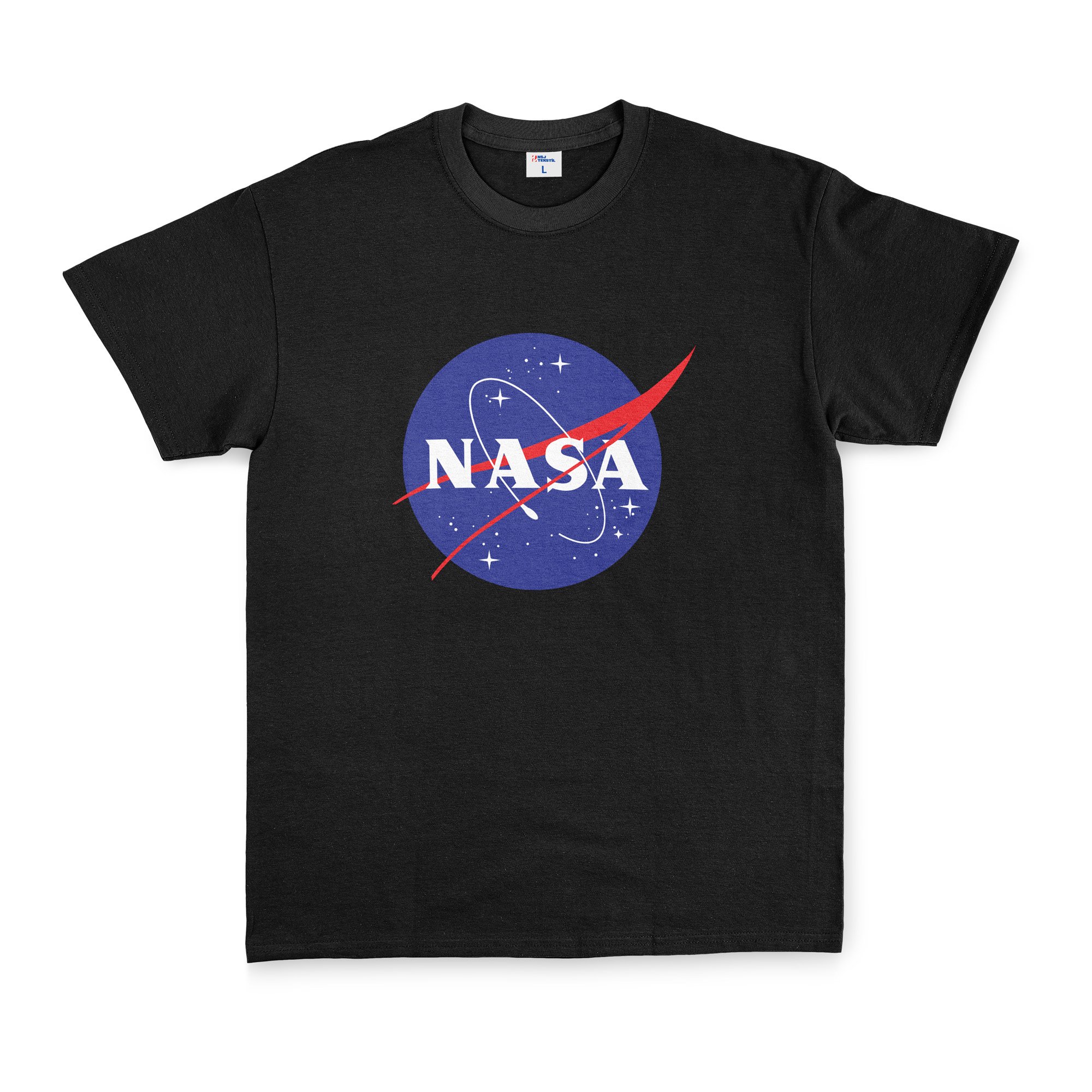 NASA Tişört XL - Siyah
