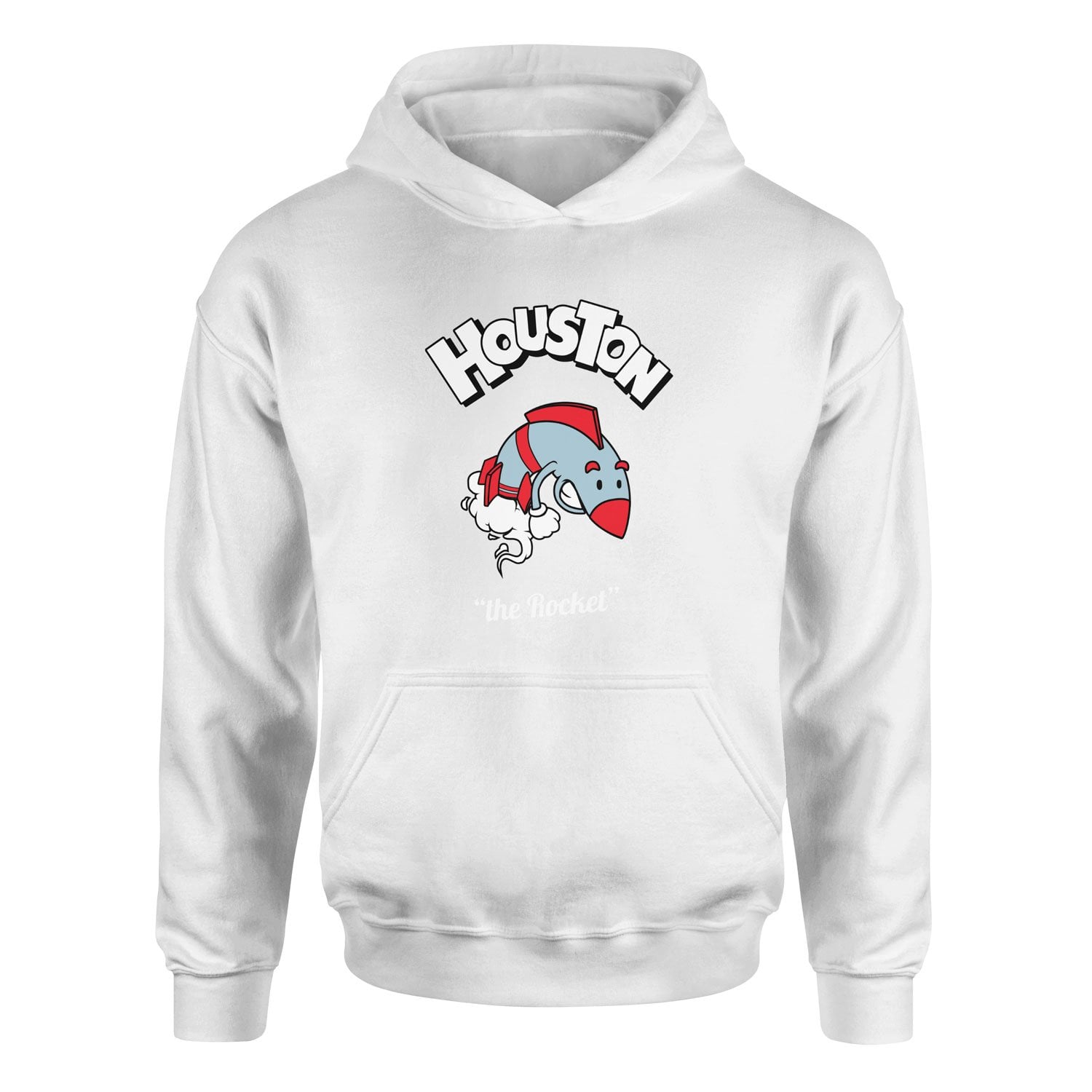 Houston Cartoon Hoodie XXL - Beyaz