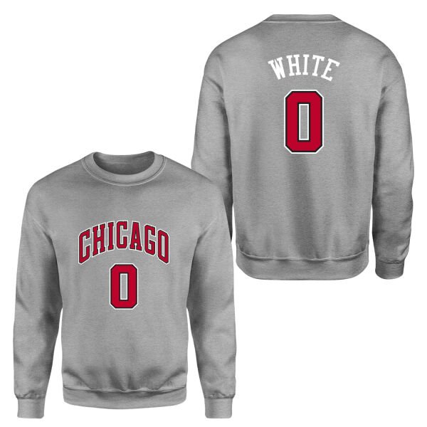 Coby White Chicago 0 Forma Sweatshirt S - Gri
