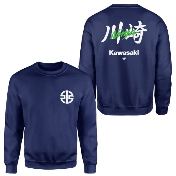 Kawasaki Ninja Superbike Supremacy Sweatshirt L - İndigo Mavisi