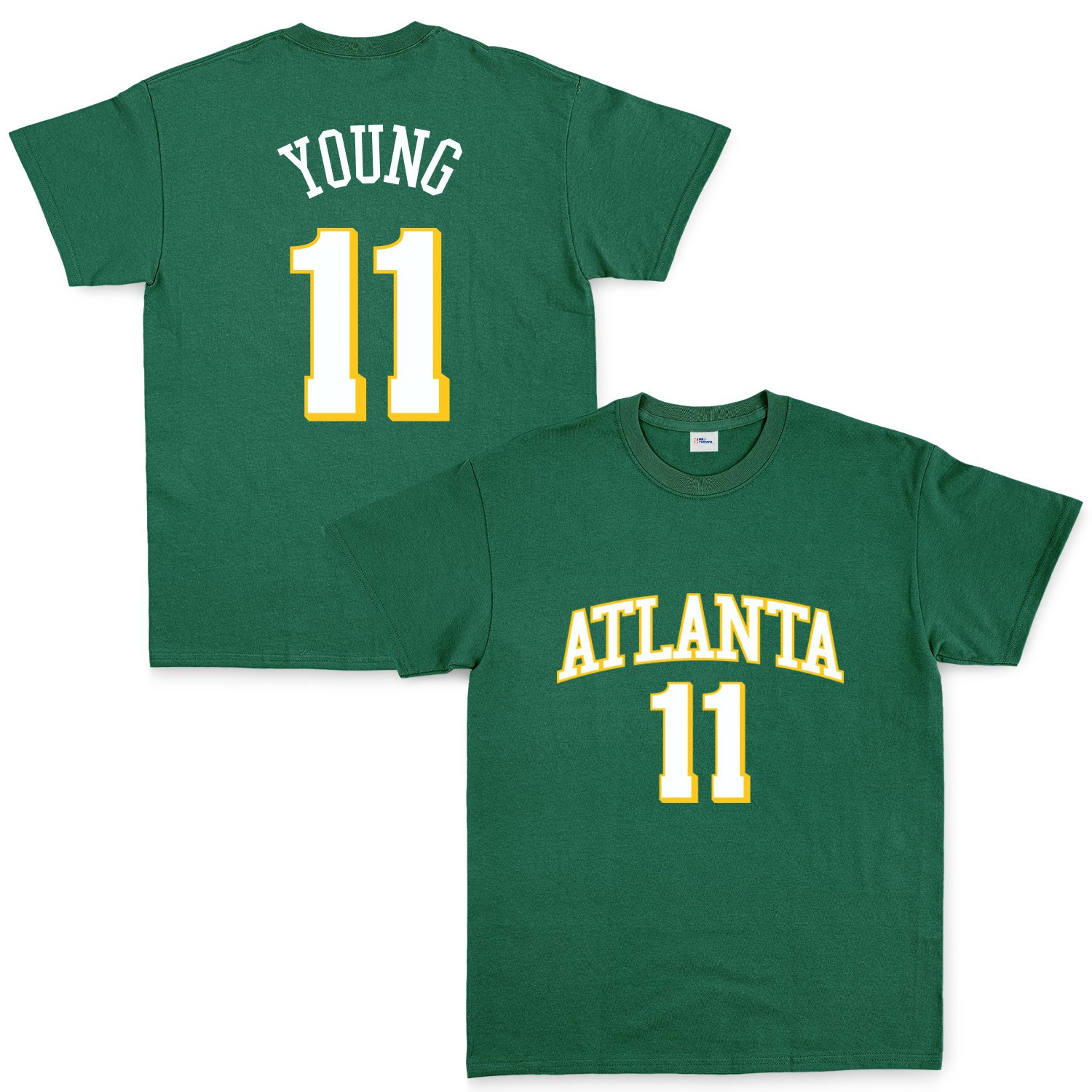 Trae Young 11 Atlanta Jersey Tişört L - Nefti Yeşili