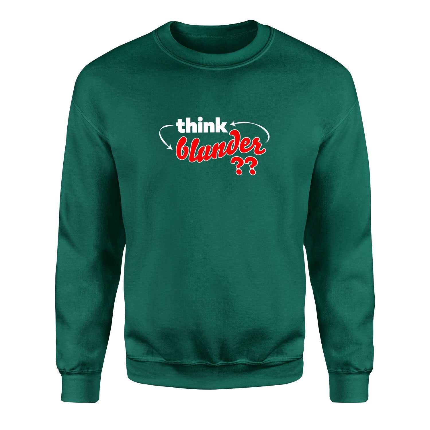 Think-Blunder-Repeat Sweatshirt XL - Nefti Yeşili