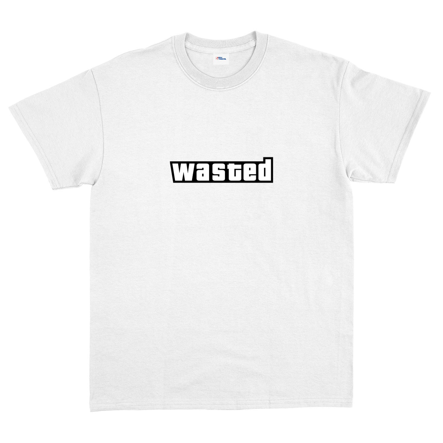 Wasted | GTA Tişört L - Beyaz