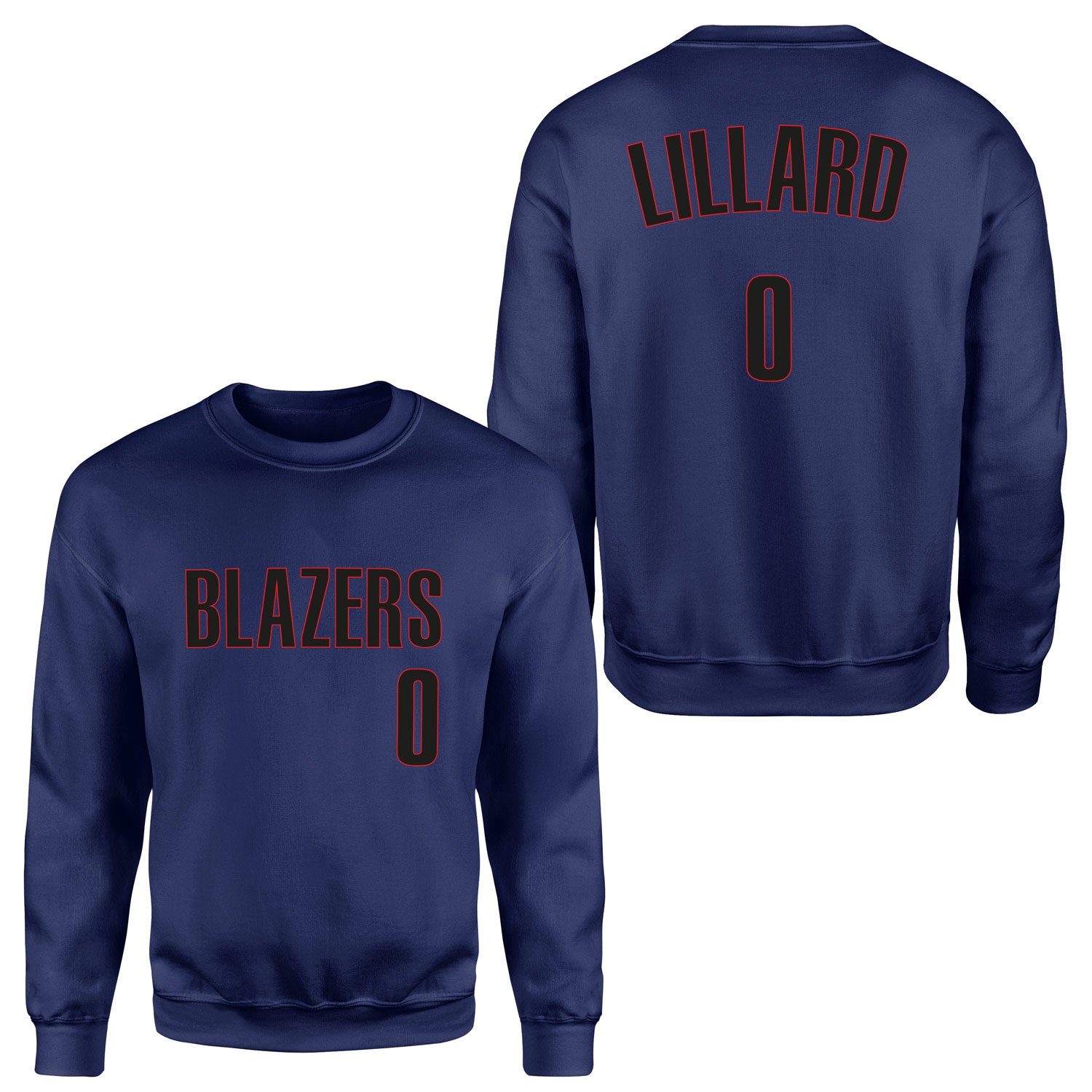 Damien Lillard Blazers Forma Sweatshirt L - İndigo Mavisi