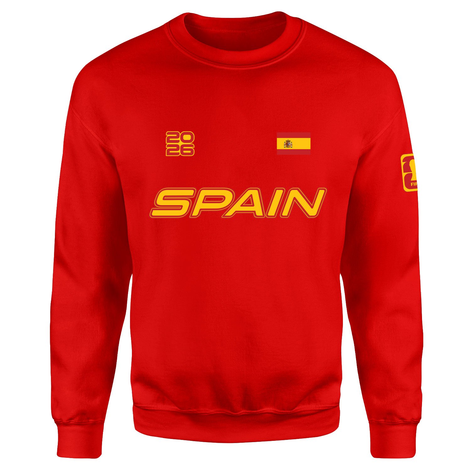 İspanya 2026 Sweatshirt S - Kırmızı