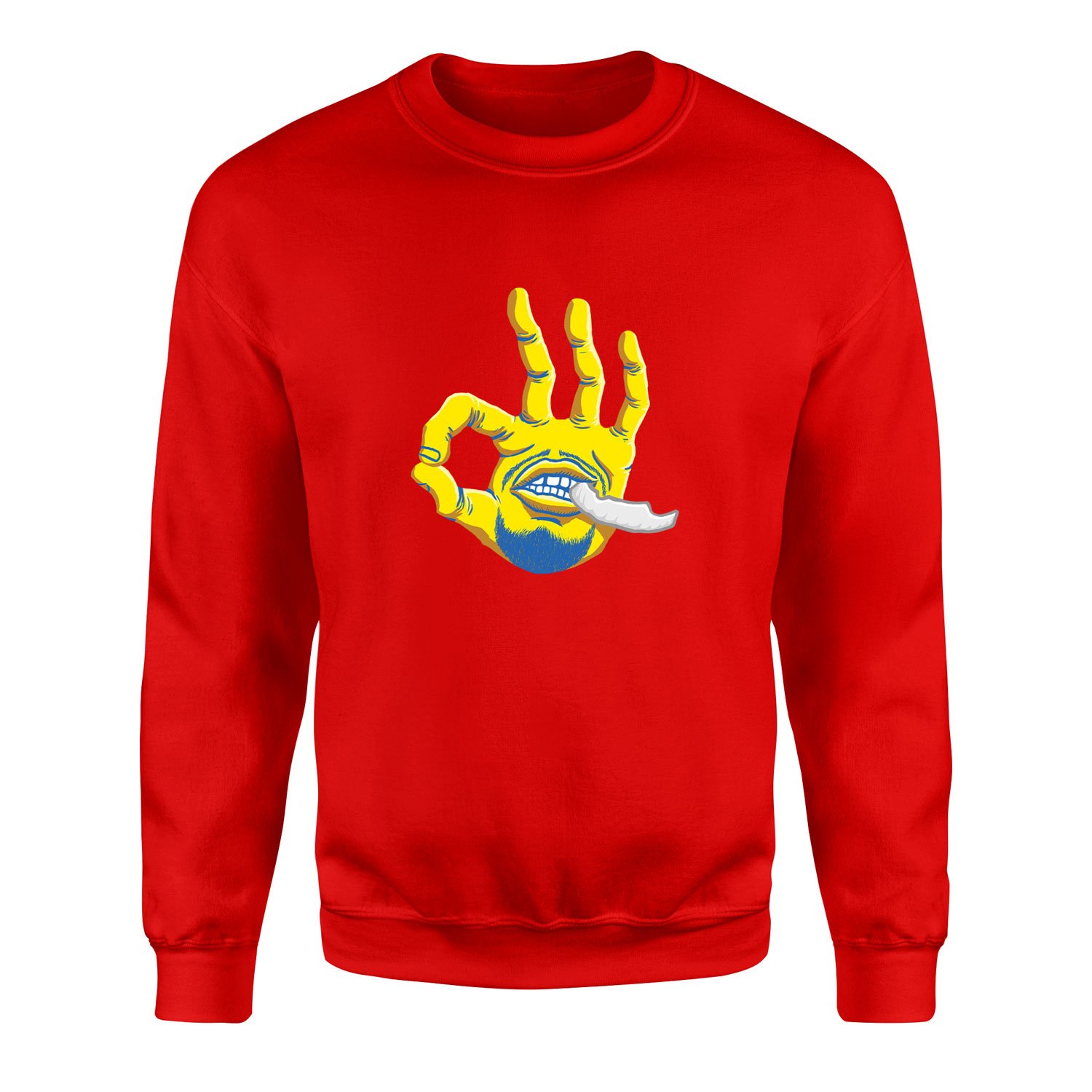Stephen Curry Hand Sweatshirt XL - Kırmızı
