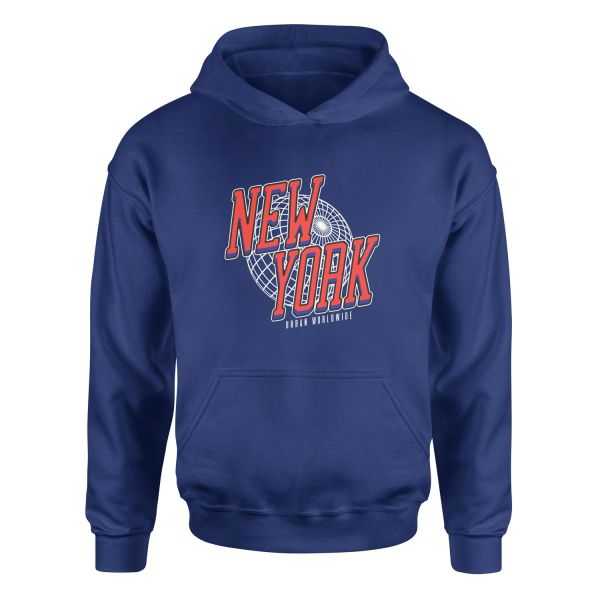 New York Hoodie M - İndigo Mavisi