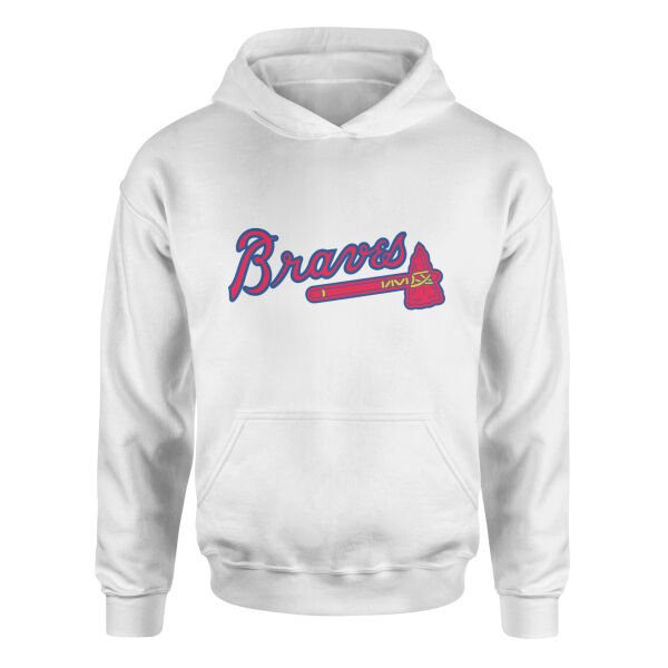 The Braves Hoodie XL - Beyaz