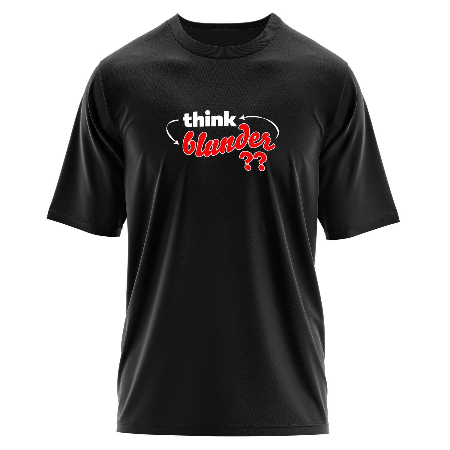Think-Blunder-Repeat Oversize Tişört M - Siyah