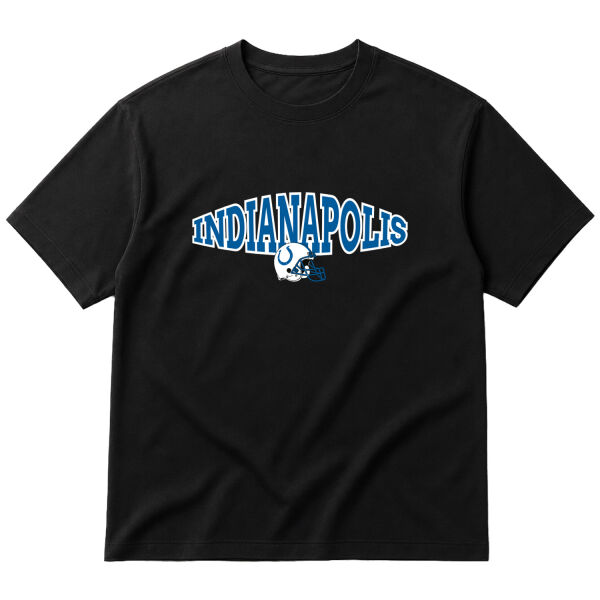 Indianapolis Colts B Oversize Tişört M - Siyah