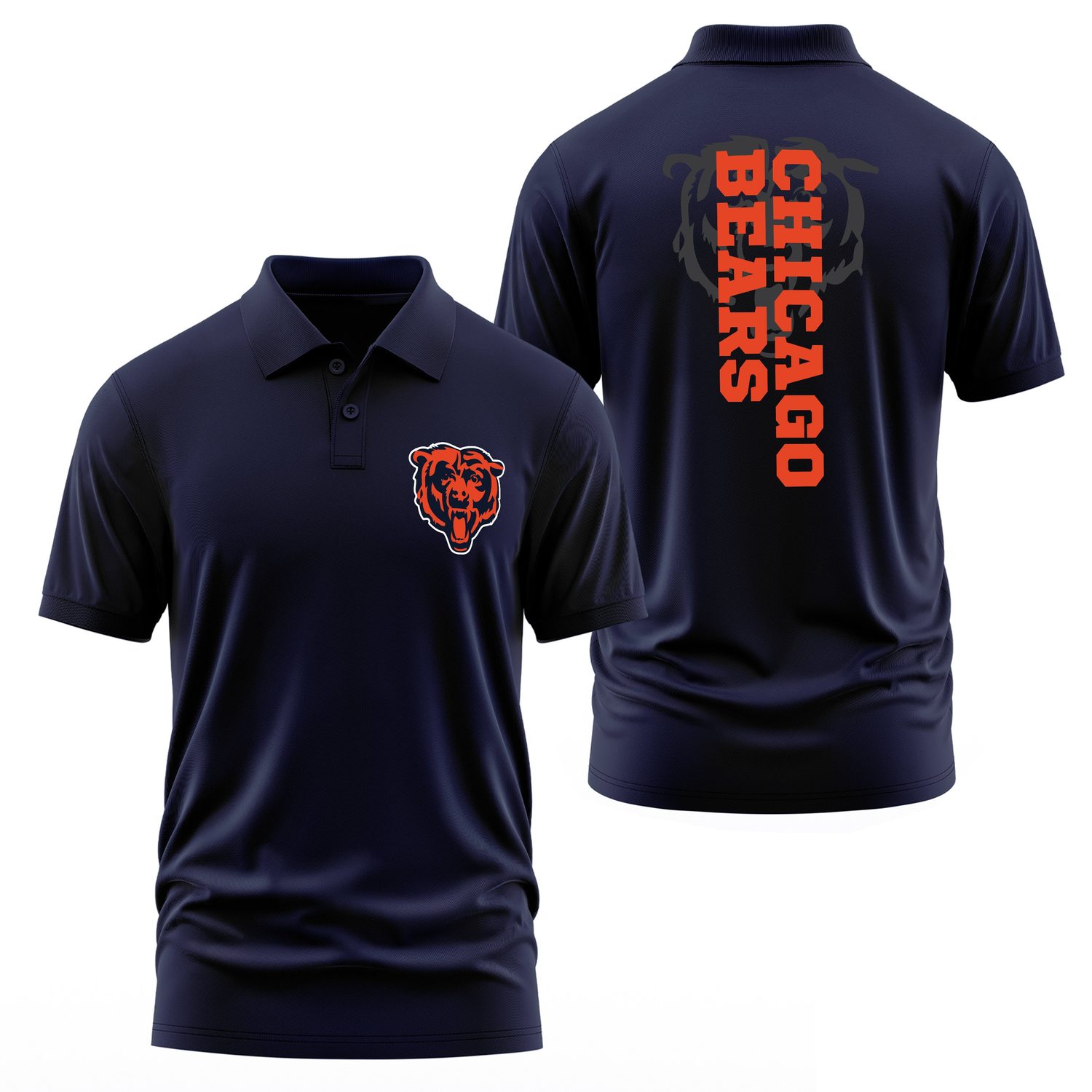 Chicago Bears NFL SE Polo Tişört S - İndigo Mavisi