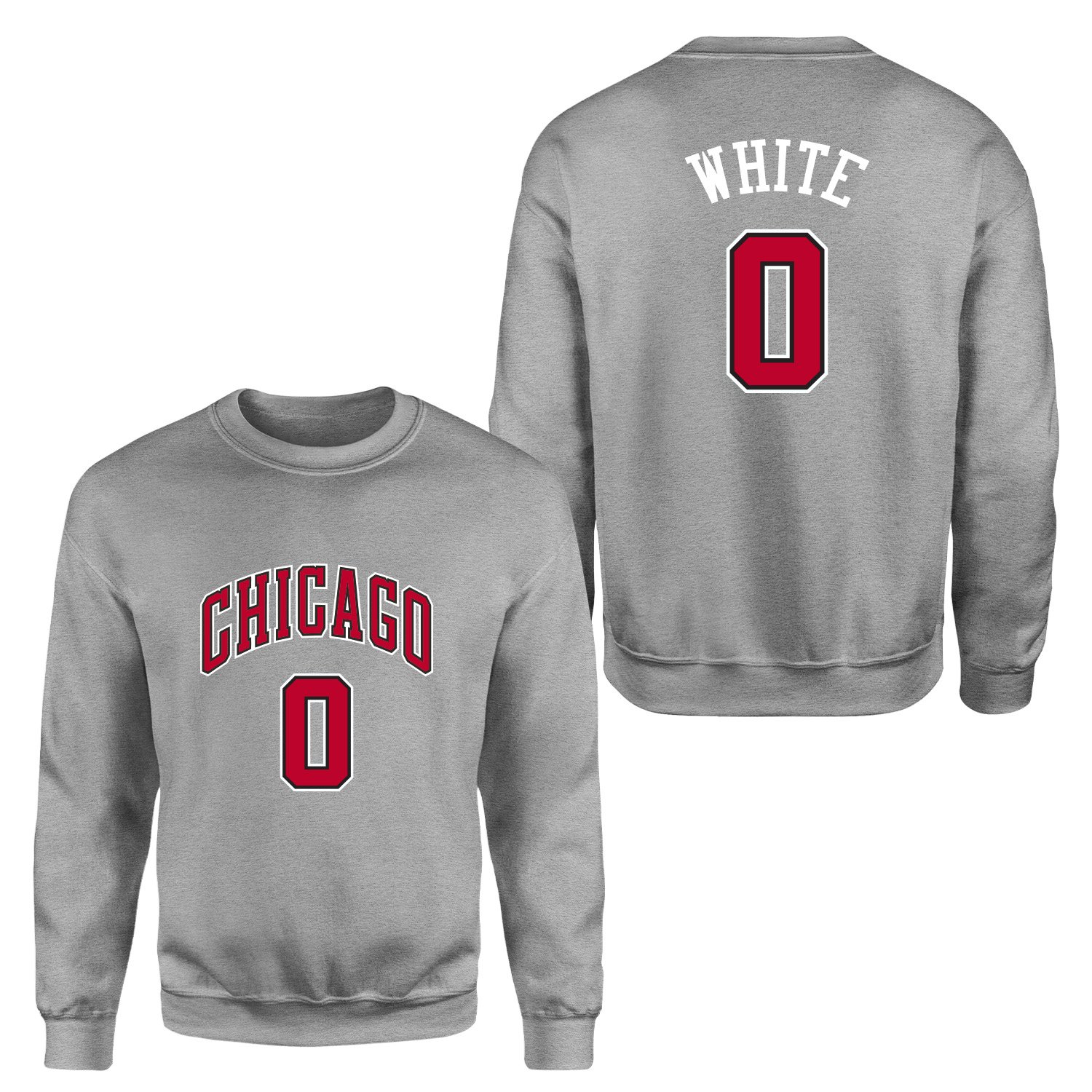 Coby White Chicago 0 Forma Sweatshirt XL - Gri