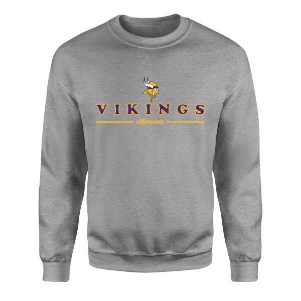 Minnesota Vikings L Sweatshirt S - Gri