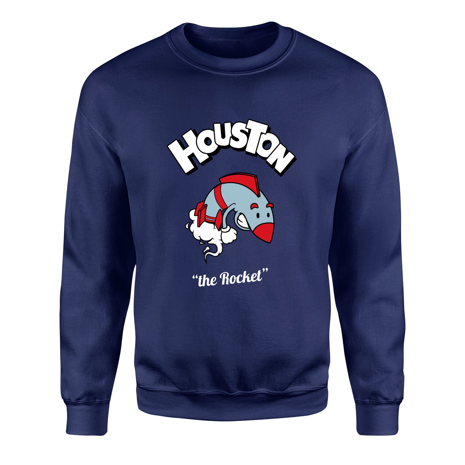 Houston Cartoon Sweatshirt S - İndigo Mavisi