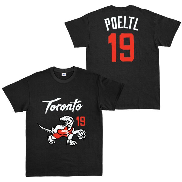 Jakob Poeltl 19 City Edition Raptors Tişört M - Siyah