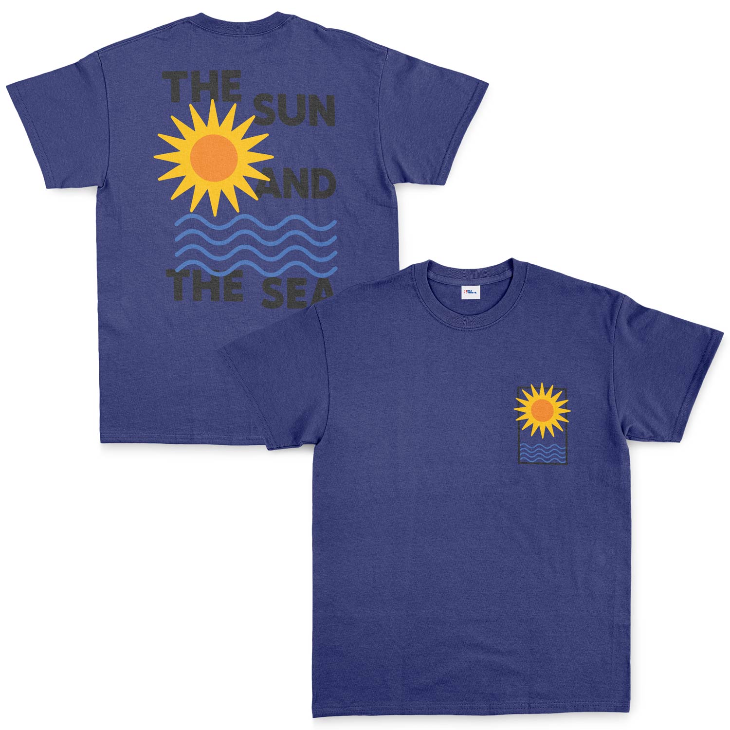 The Sun and The Sea Tişört M - İndigo Mavisi