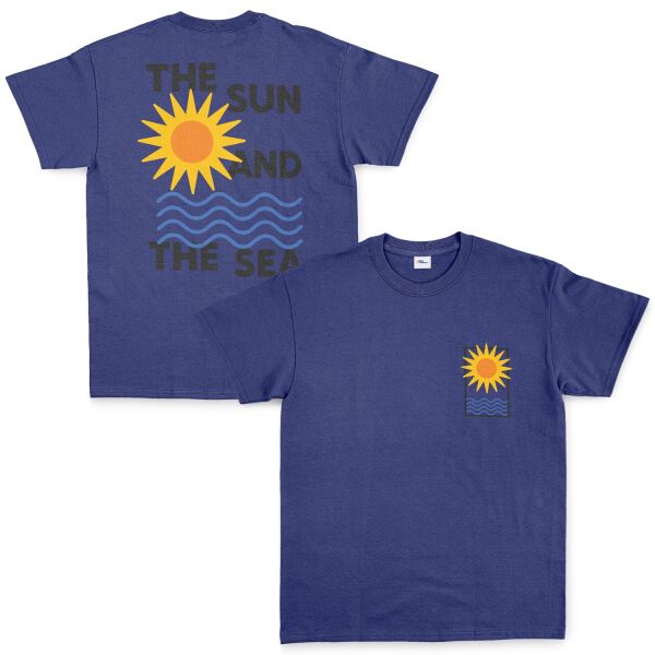 The Sun and The Sea Tişört M - İndigo Mavisi