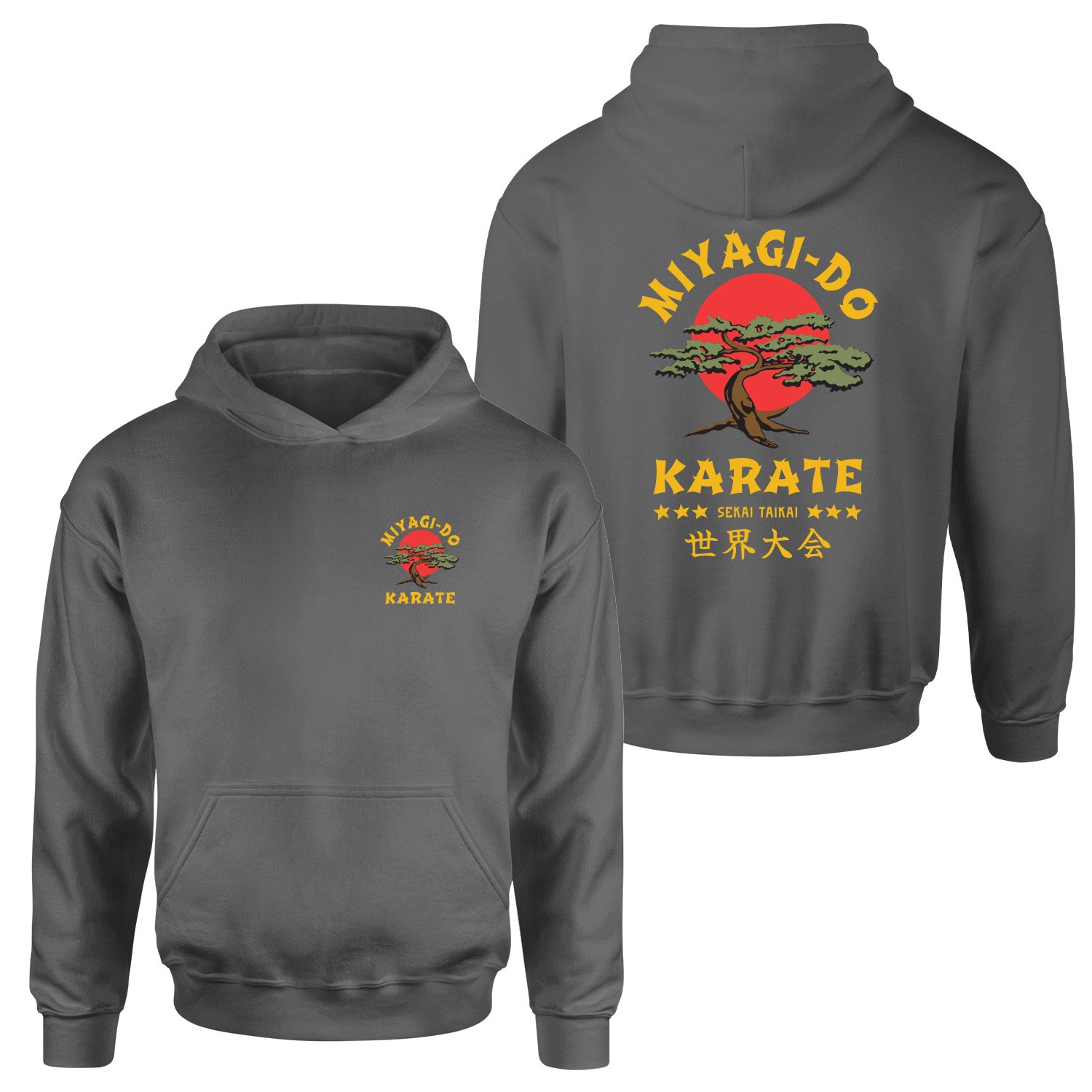 Miyagi Do Karate Hoodie L - Füme