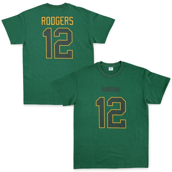 Aaron Rodgers Green Bay Packers Tişört S - Nefti Yeşili