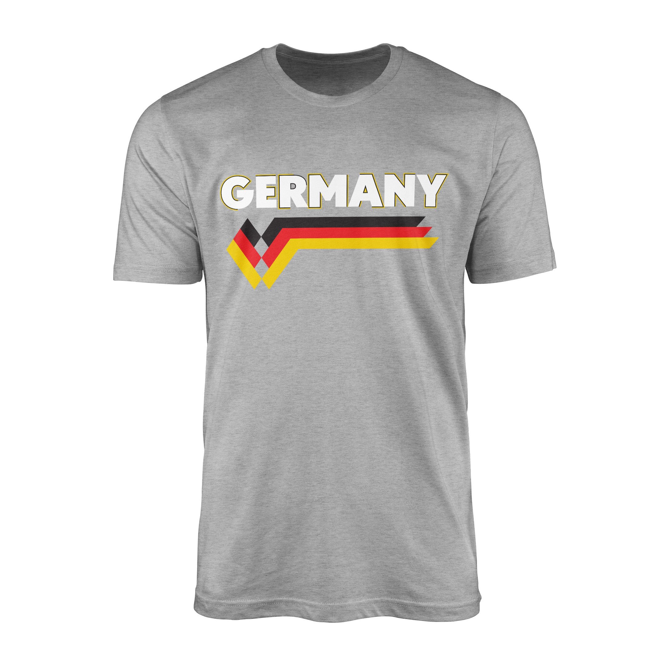 Almanya Retro II Tişört L - Gri