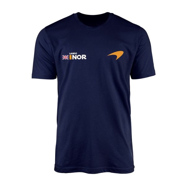 Lando Norris Name Tag McLaren Racing Tişört XXL - İndigo Mavisi