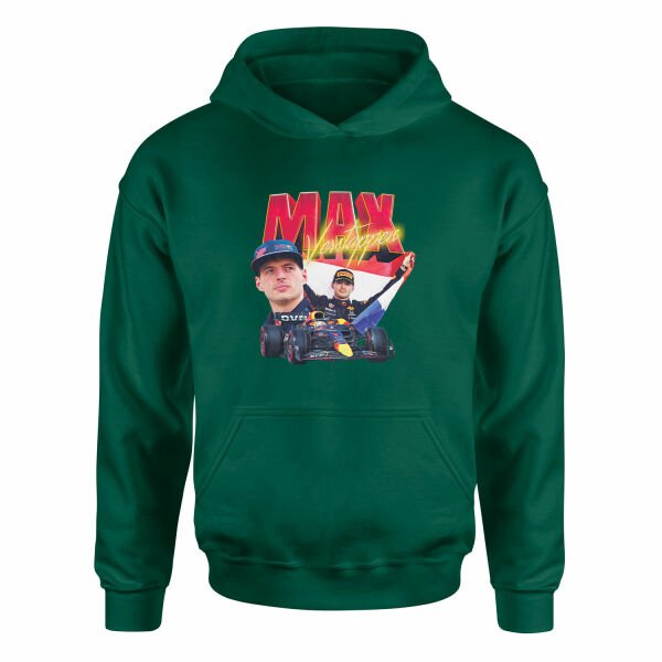 Max Verstappen Champion Hoodie XXL - Nefti Yeşili