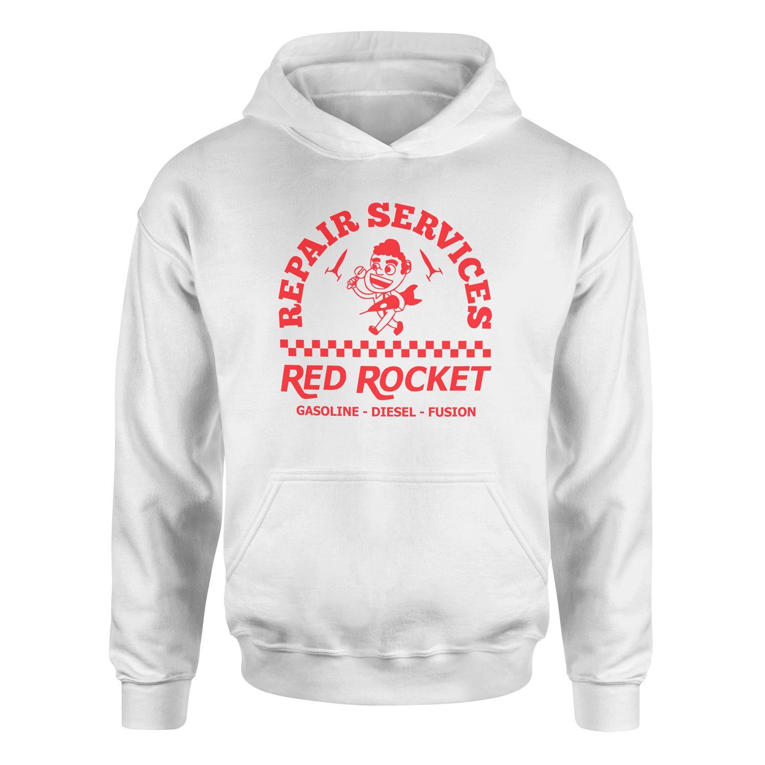 Red Rocket | Fallout Hoodie XL - Beyaz