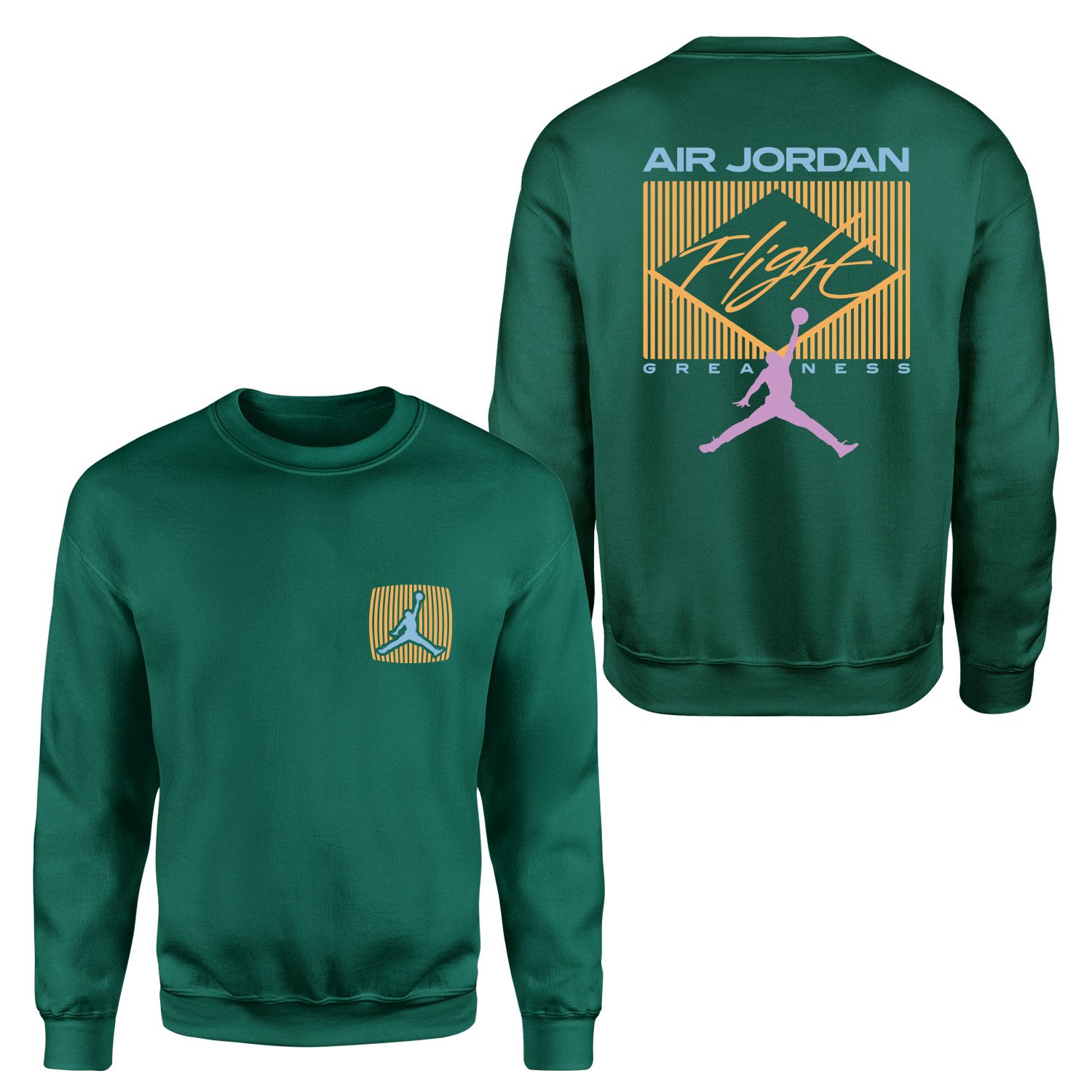 Flight Jordan Pastel Sweatshirt S - Nefti Yeşili