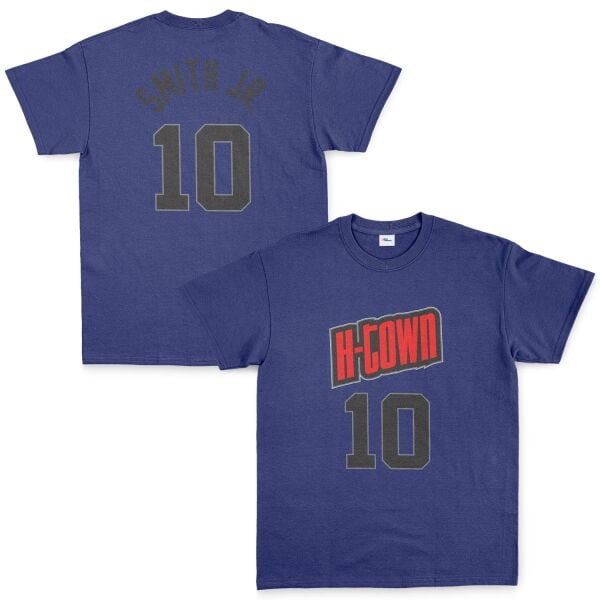 Jabari Smith Jr. 10 City Edition Forma Tişört L - İndigo Mavisi