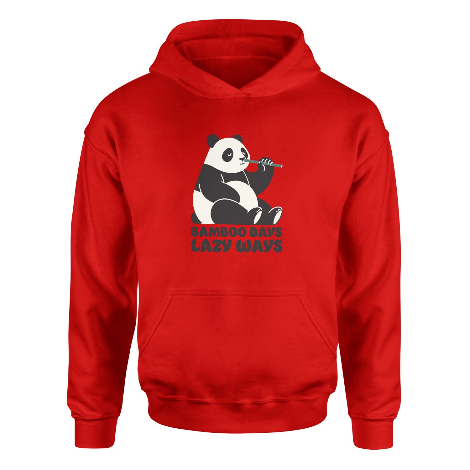 Bamboo Days Lazy Ways Hoodie XL - Kırmızı