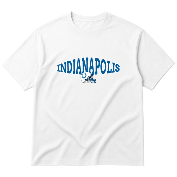 Indianapolis Colts B Oversize Tişört S - Beyaz
