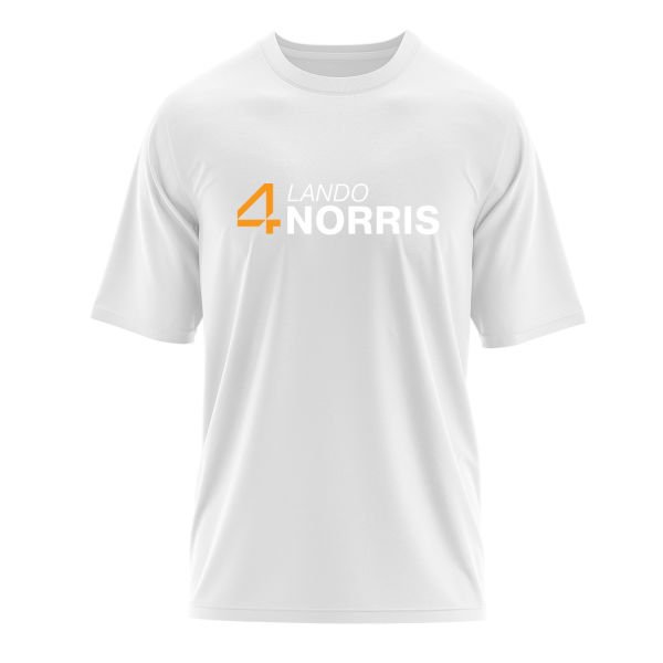 Lando Norris 4 Oversize Tişört S - Beyaz