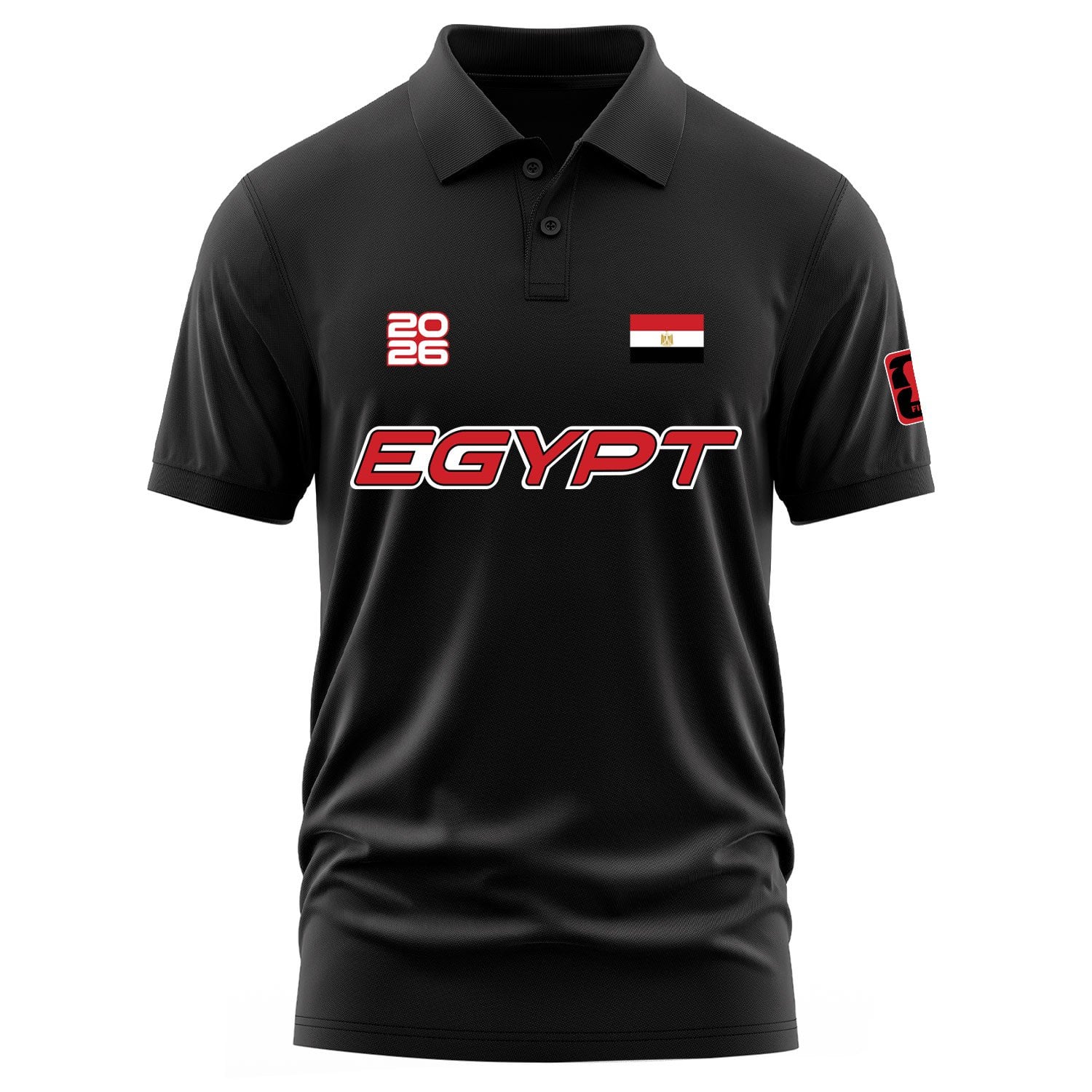 Mısır 2026 Polo Tişört M - Siyah