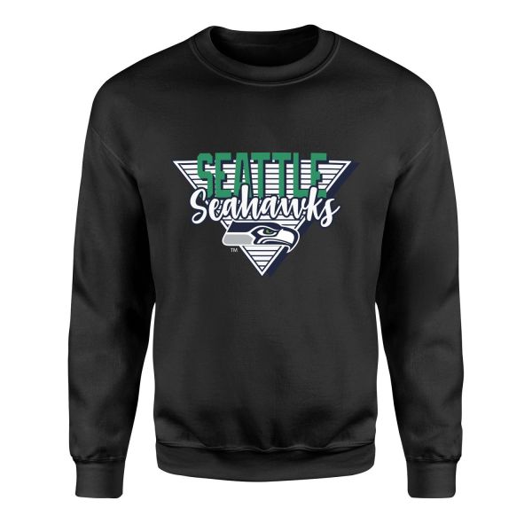 Seattle Seahawks V Sweatshirt S - Siyah
