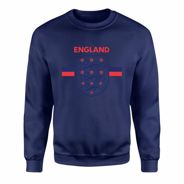 England Shield Sweatshirt S - İndigo Mavisi