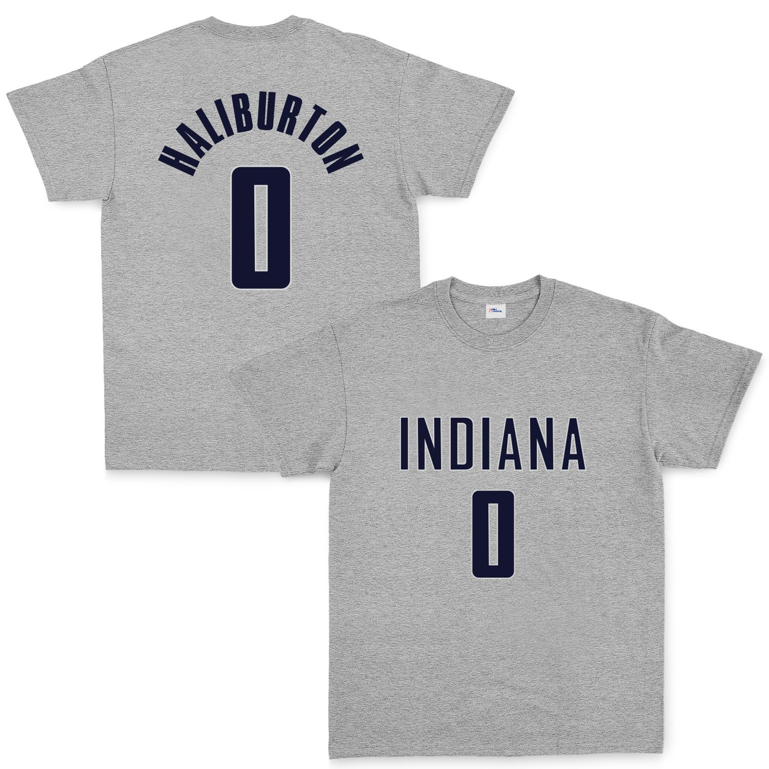Tyrese Haliburton Indiana Jersey Tişört S - Gri