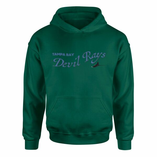 Tampa Bay Devil Rays Retro Hoodie XL - Nefti Yeşili