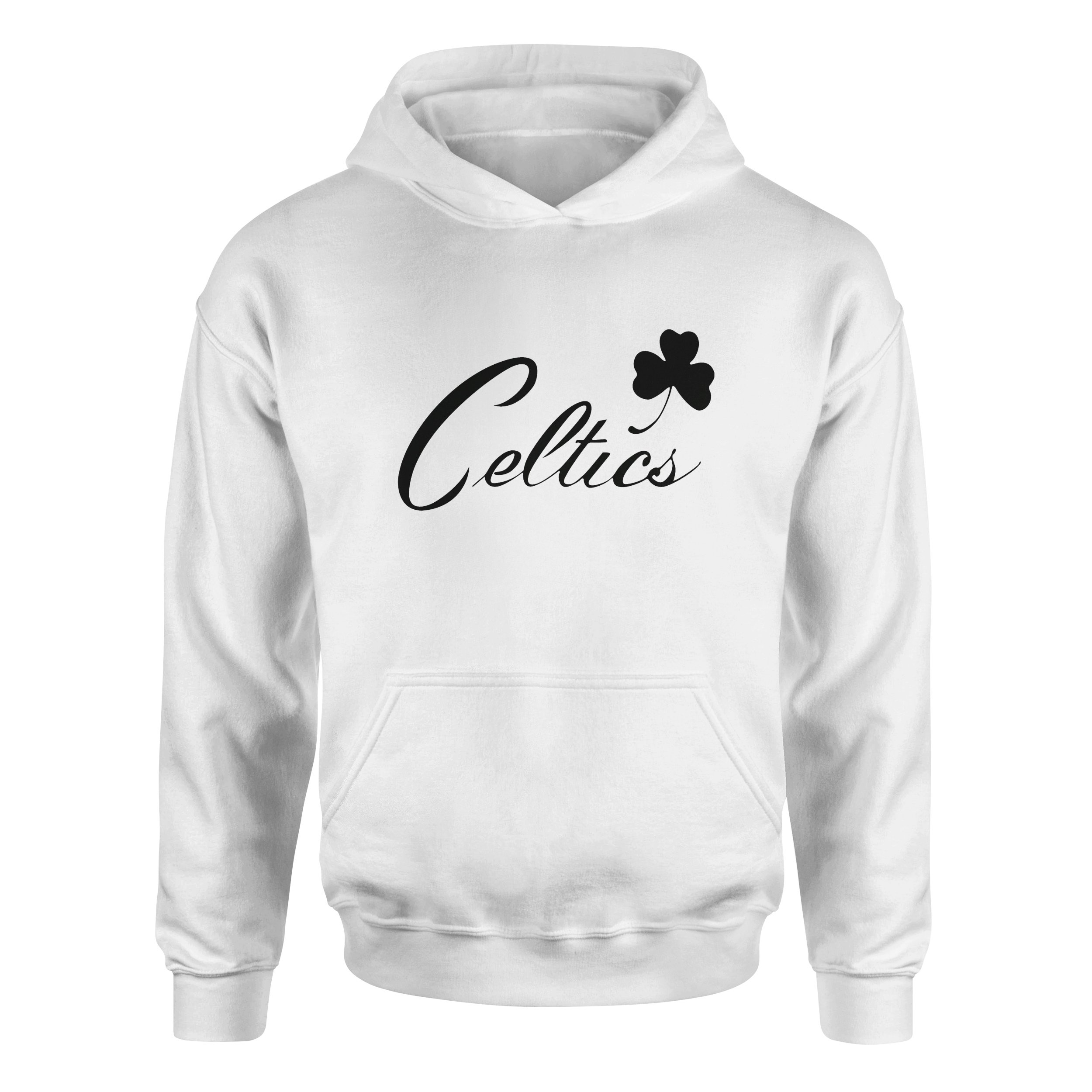 Celtics Cursive B Hoodie XL - Beyaz