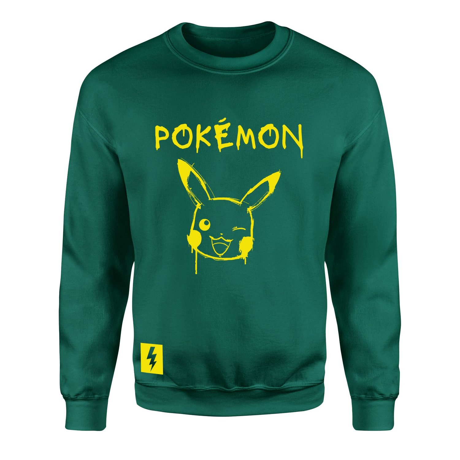 POKEMON #0025 Sweatshirt L - Nefti Yeşili