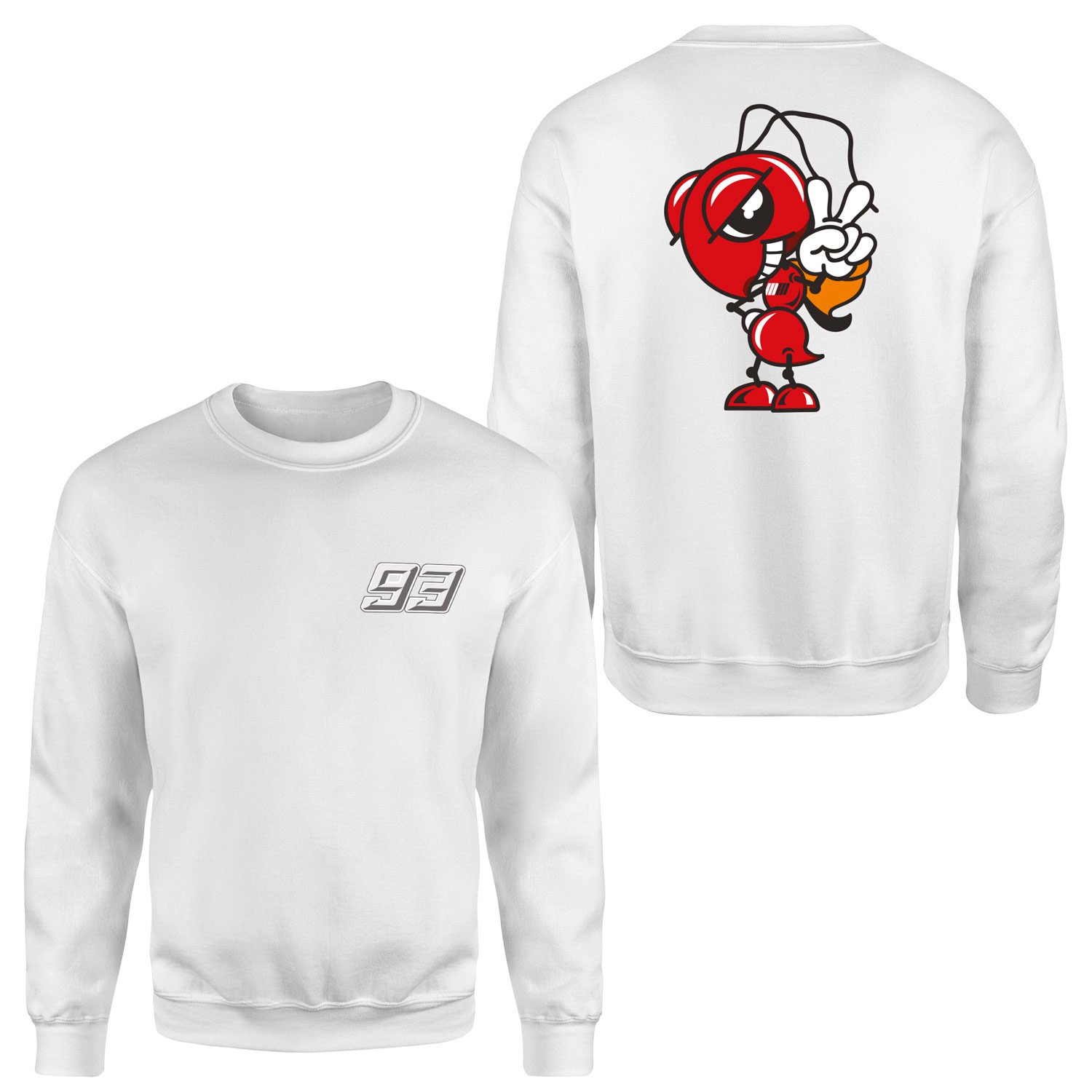 Marc Marquez Ant Edition Sweatshirt M - Beyaz