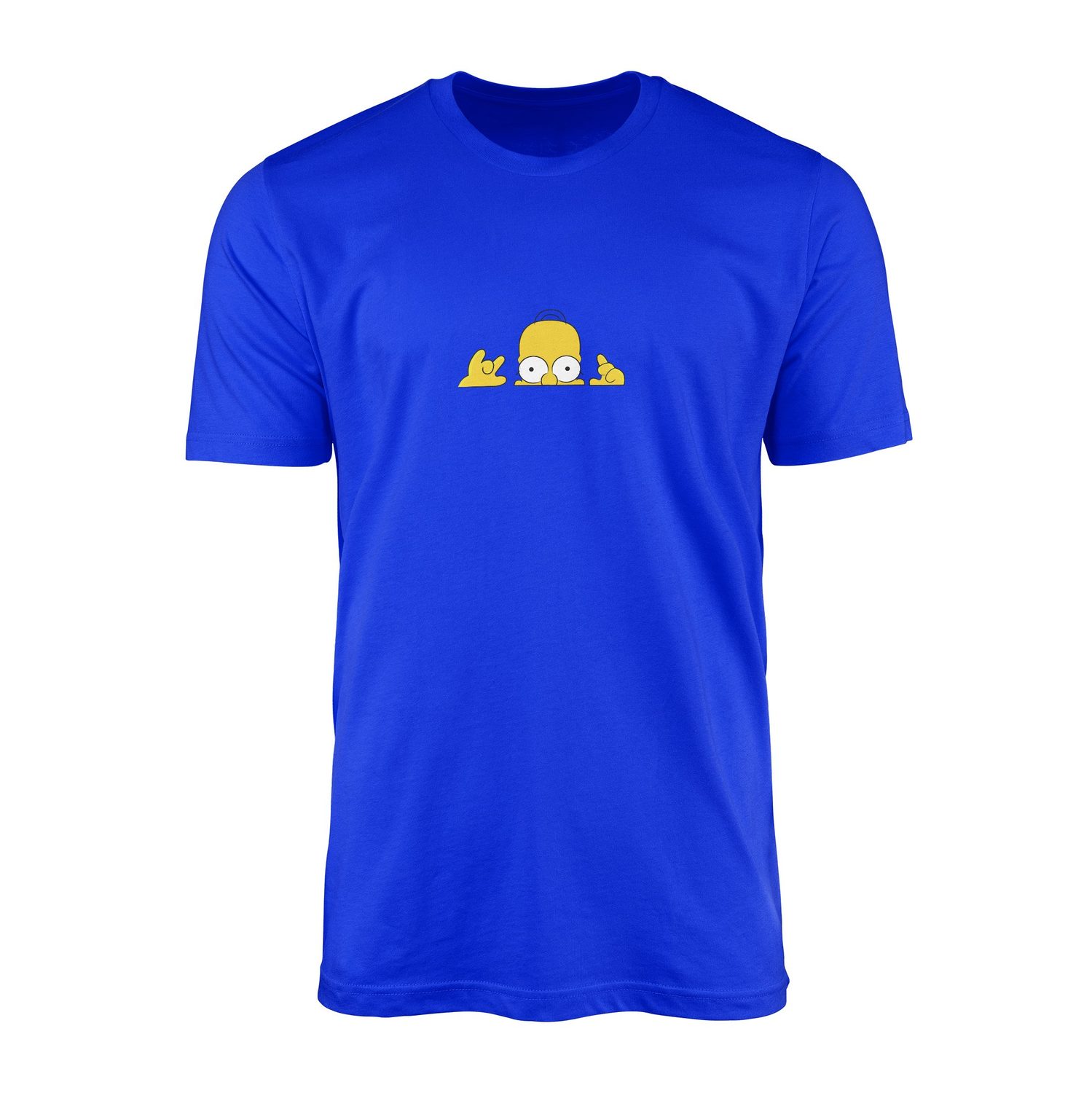 Homer Simpson, Lazy Genius | The Simpsons Tişört M - Mavi