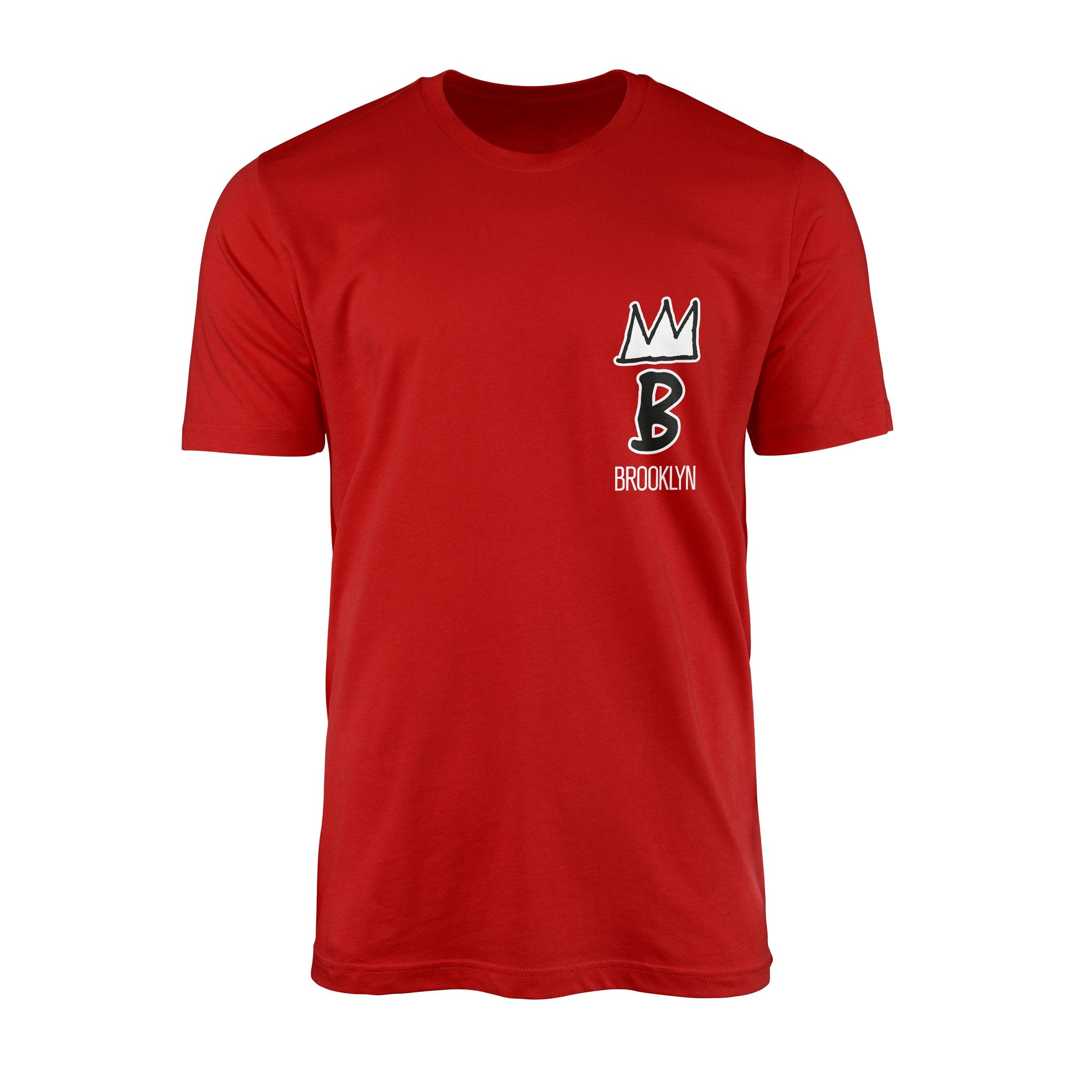 Brooklyn Basquiat Crown Tişört S - Kırmızı