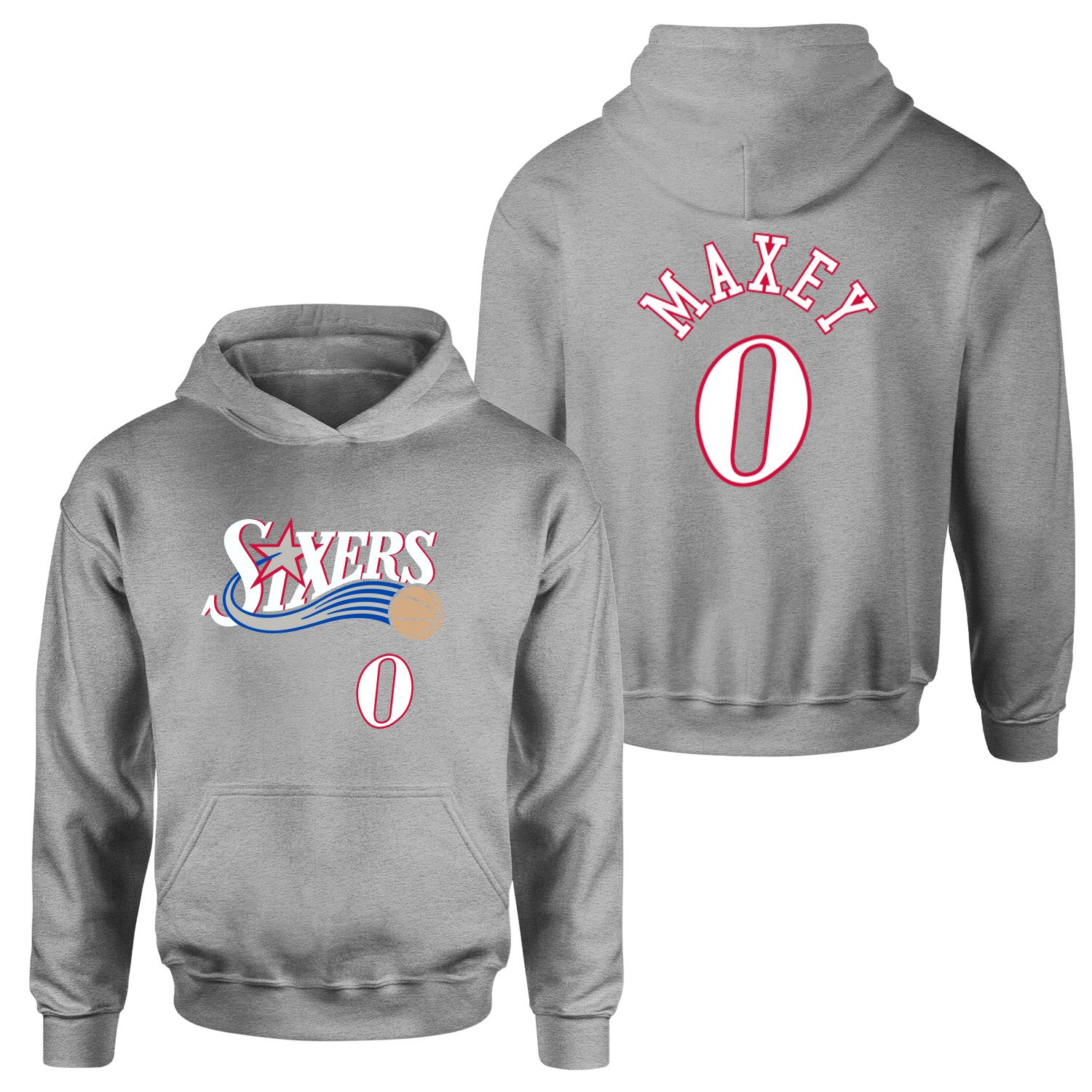 Tyrese Maxey Philadelphia Forma Hoodie M - Gri