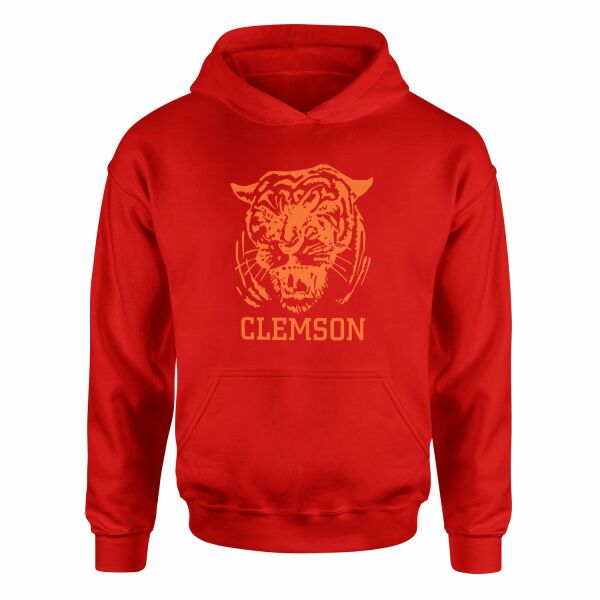 Clemson Tigers Hoodie L - Kırmızı